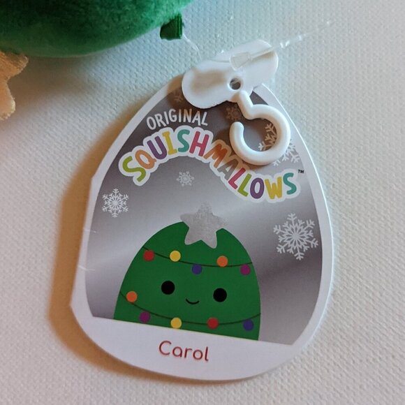 NWT 4" Carol Christmas Tree Squishmallows Holiday Plush Toy Lights Star NEW HTF - Picture 4 of 5